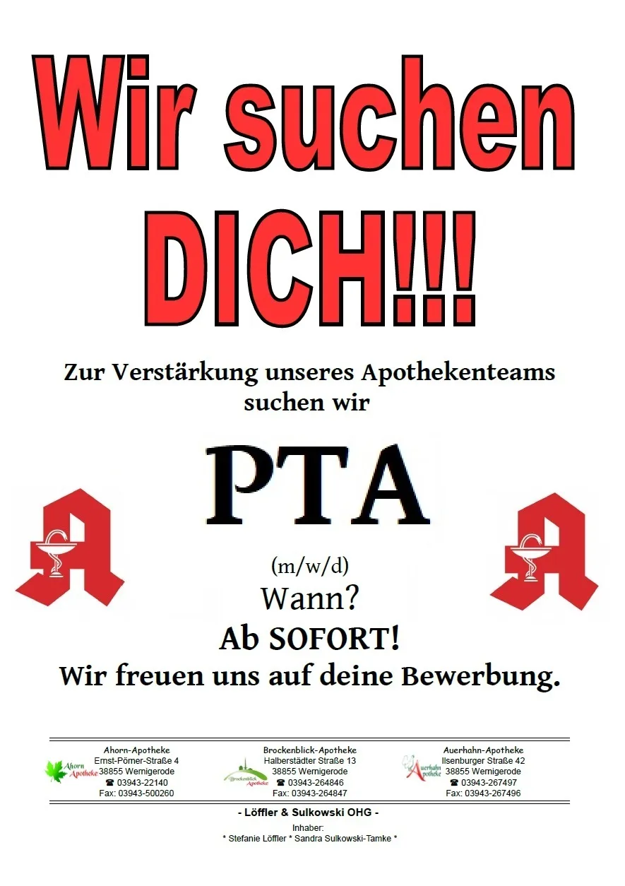 PTA--Bewerbung